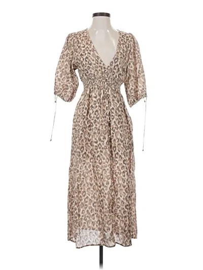 Pre-owned Opt Casual Dress In Tan