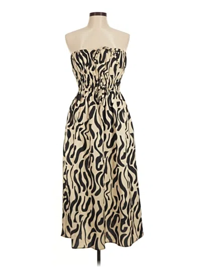 Pre-owned Opt Casual Dress In Tan