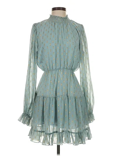 Pre-owned Opt Casual Dress In Teal