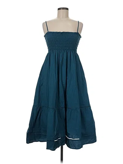 Pre-owned Opt Casual Dress In Teal
