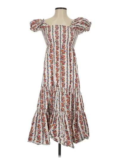 Pre-owned Opt Casual Dress In White