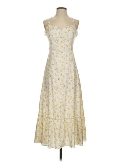 Pre-owned Opt Casual Dress In White