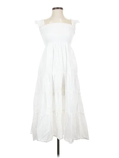 Pre-owned Opt Casual Dress In White