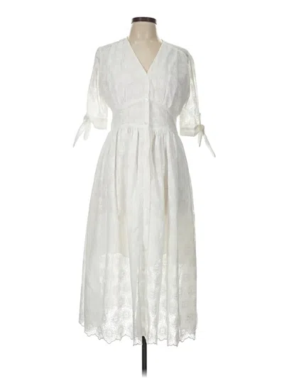 Pre-owned Opt Casual Dress In White