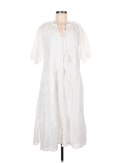 Pre-owned Opt Casual Dress In White