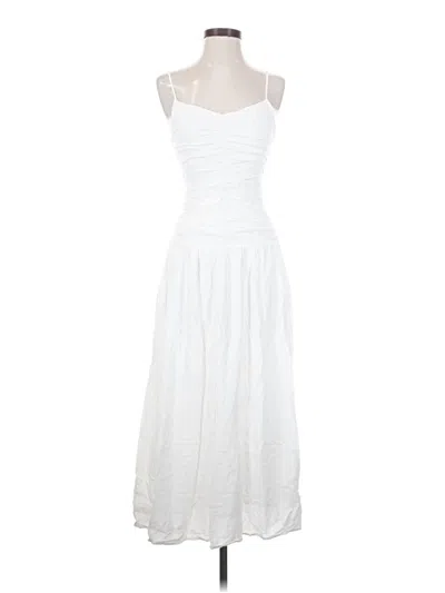 Pre-owned Opt Casual Dress In White