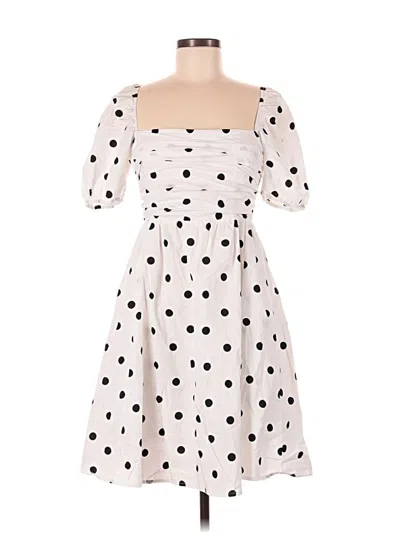 Pre-owned Opt Casual Dress In White