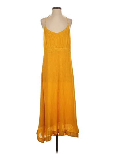 Pre-owned Opt Casual Dress In Yellow