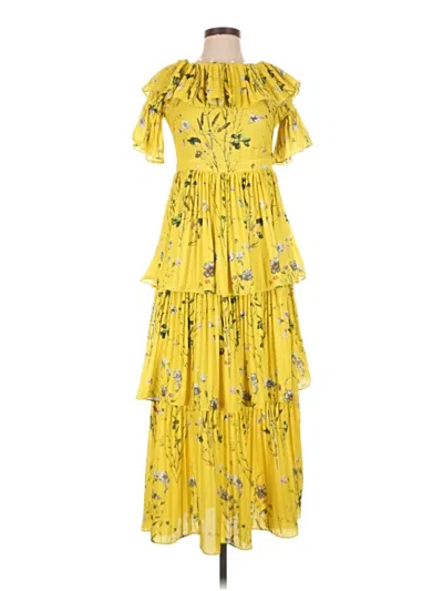 Pre-owned Opt Casual Dress In Yellow