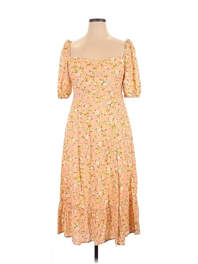 Pre-owned Opt Casual Dress In Yellow