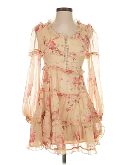 Pre-owned Opt Cocktail Dress In Brown