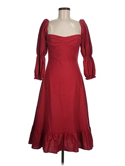 Pre-owned Opt Cocktail Dress In Burgundy
