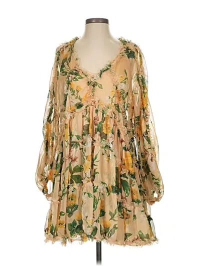 Pre-owned Opt Cocktail Dress In Tan