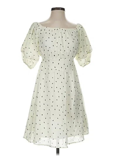 Pre-owned Opt Cocktail Dress In White