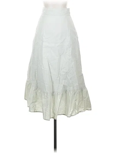 Pre-owned Opt Formal Skirt In White