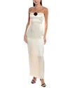 Opt O. P.t. Isa Silk Maxi Dress In White