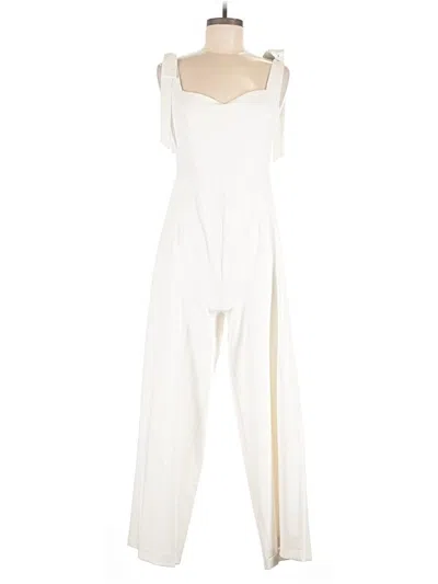 Pre-owned Opt Jumpsuit In Ivory