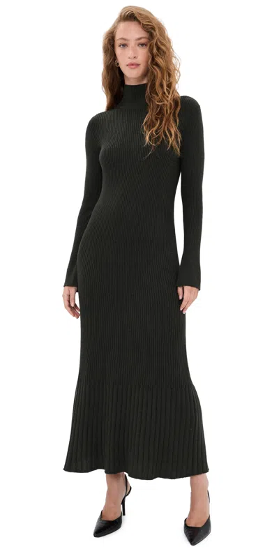 Opt O. P.t Charlotte Knit Dress Deep Forest