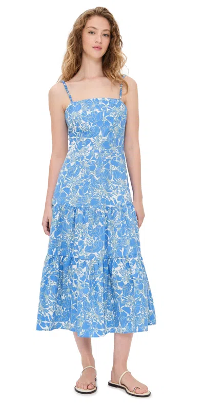 Opt O. P.t Dagney Cotton Dress Lapis Floral
