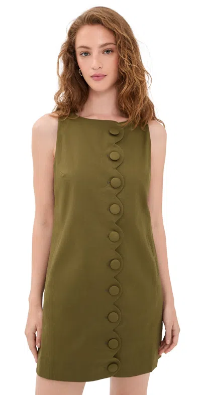 Opt O. P.t Jasen Dress Olive In Green