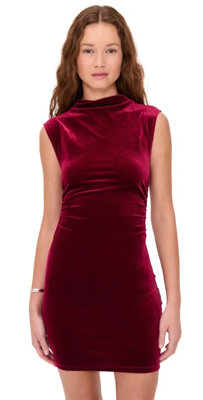Opt O. P.t Katia Mini Dress Burgundy In Red