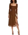 Opt O. P.t. Lemon Midi Dress In Brown