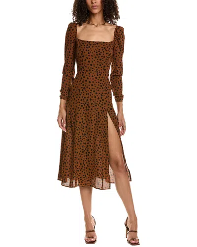 Opt O. P.t. Lemon Midi Dress In Brown