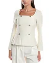 Opt O. P.t. Rai Wool-blend Top In White