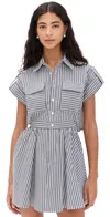 Opt O. P.t Rowe Dress Black White Stripe In Black White Stripe