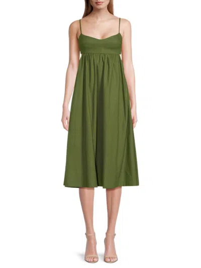 Opt O. P.t Women's Havana Cutout Midi Dress In Forest Green | ModeSens