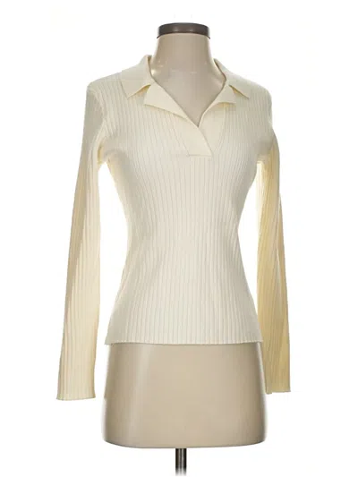 Pre-owned Opt Pullover Sweater In White
