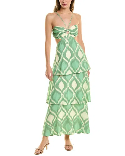 opt green dress Opposites Attract Maxi Dress