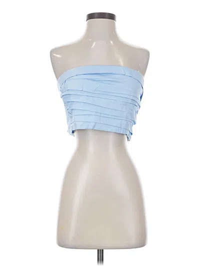 Pre-owned Opt Sleeveless Top Blue Strapless Neckline Tops