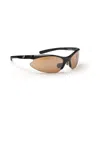 Optic Nerve Men's Axtionsuit Sunglasses In Shiny Black In Brown