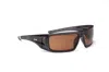 Optic Nerve Unisex Kato Sunglasses In Crystal Gray, Polarized Copper Lens In Black