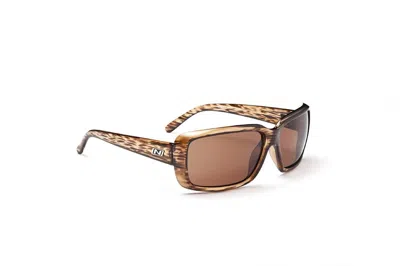 Optic Nerve Women's Lanai Sunglasses In Crystal, Polarized Copper Lens In Multi