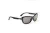 Optic Nerve Women's Vargas Sunglasses In Shiny Black, Polarized Smoke Lens In Black