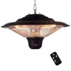 Optimus Garage-outdoor Hanging Infrared Heater With Remote In Black