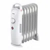 Optimus Mini 7 Fins Portable Oil Filled Radiator Heater In White