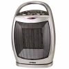 Optimus Portable Oscillating Ceramic Heater With Thermostat In Silver