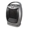 Optimus Portable Oscillating Ceramic Heater With Thermostat In Silver