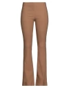 Options Woman Pants Brown Size S Viscose, Polyamide, Elastane In Brown