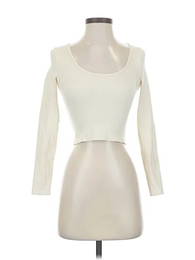 Pre-owned Oqq 3/4 Sleeve T-shirt In White