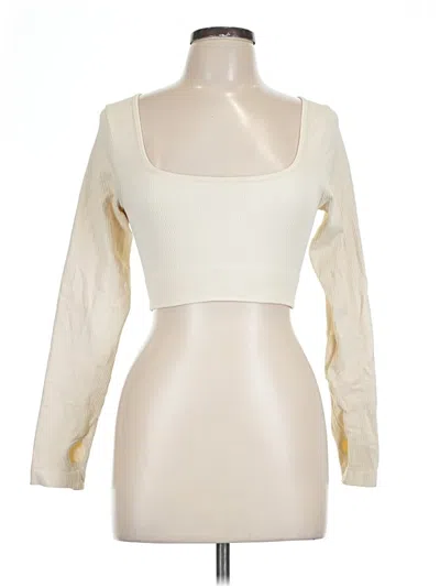 Pre-owned Oqq 3/4 Sleeve T-shirt In White