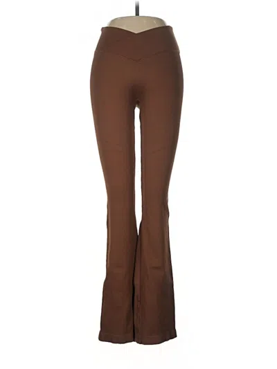 Pre-owned Oqq Active Pants In Brown