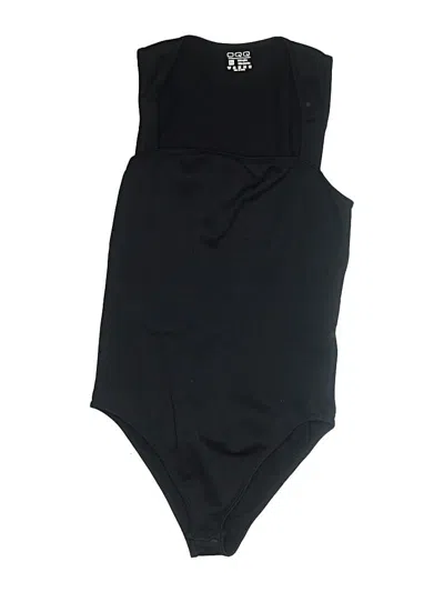 Pre-owned Oqq Bodysuit In Black