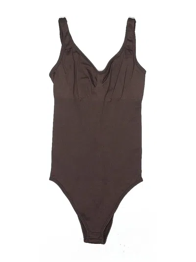 Pre-owned Oqq Bodysuit In Brown