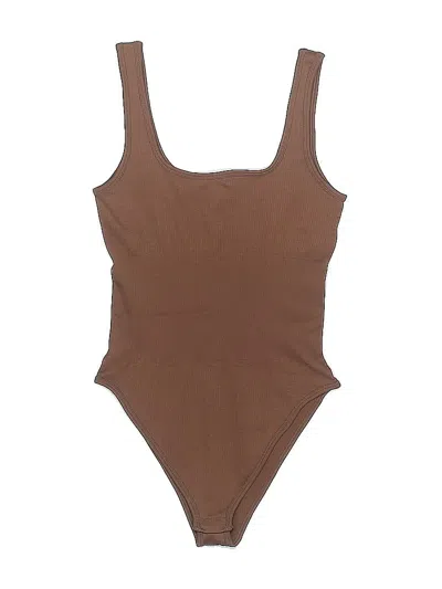 Pre-owned Oqq Bodysuit In Brown