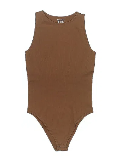 Pre-owned Oqq Bodysuit In Brown
