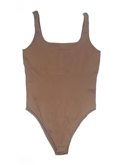 Pre-owned Oqq Bodysuit In Brown